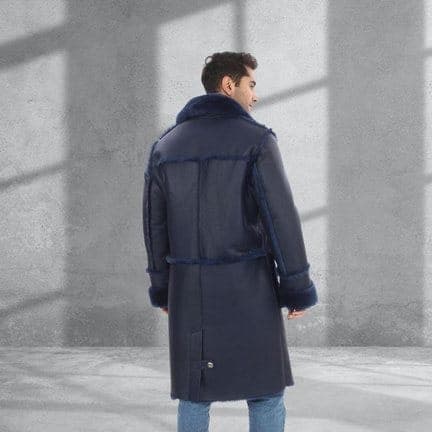 Arnavutköy shearling coat, back view