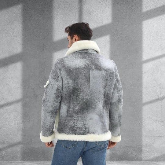 Büyükada shearling jacket, back view