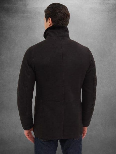 Erenköy Merino shearling jacket, back view