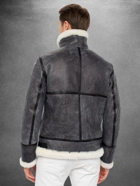 Florya shearling aviator, back view