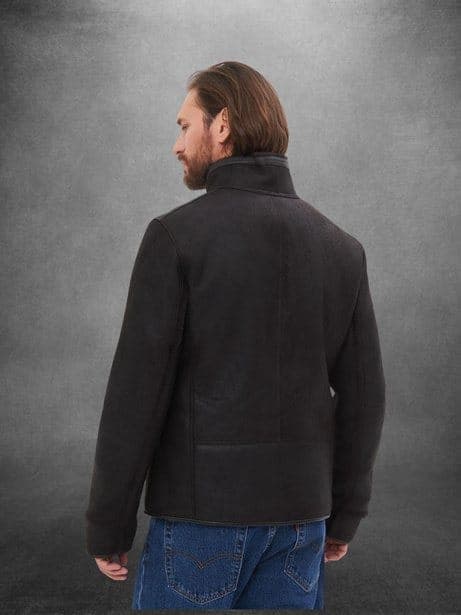 Göztepe Merino zip jacket, back view