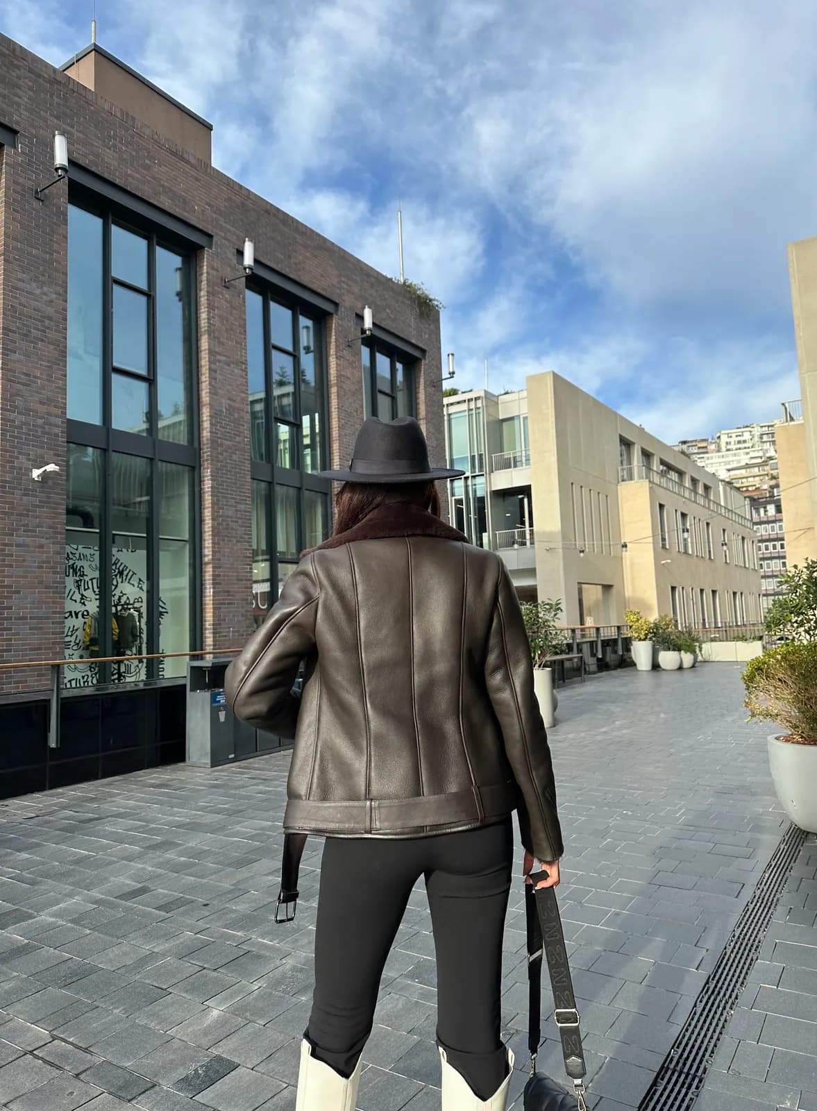 Bebek Short shearling jacket, detay