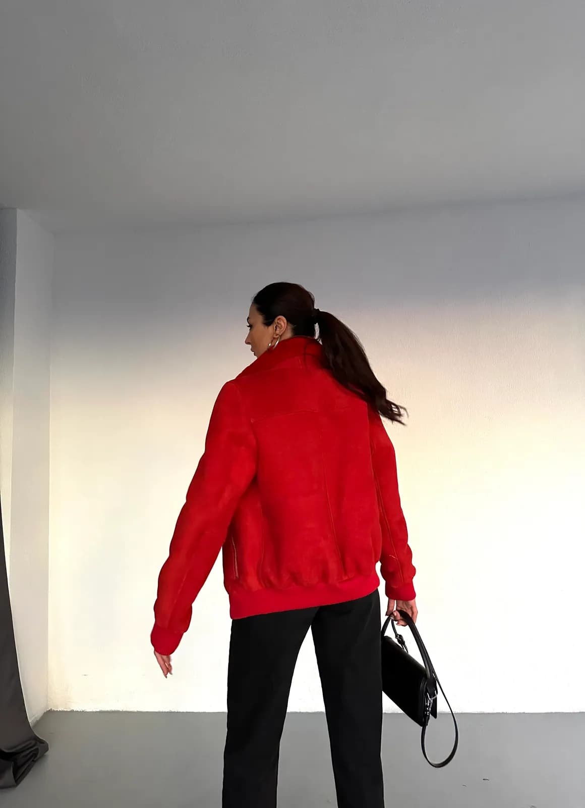 Dublin Shearling Bomber Jacket, detay
