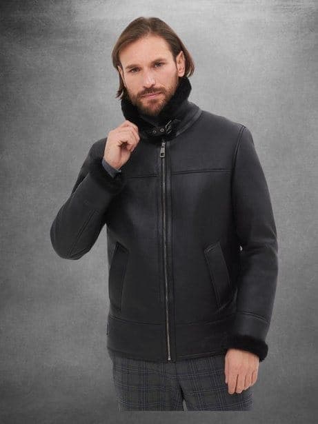Rumelihisarı nappa pilot jacket, front view